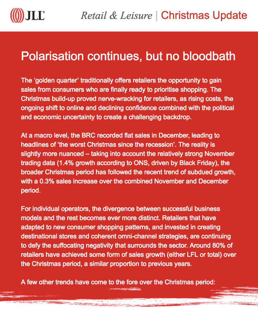 JLL - Christmas Update